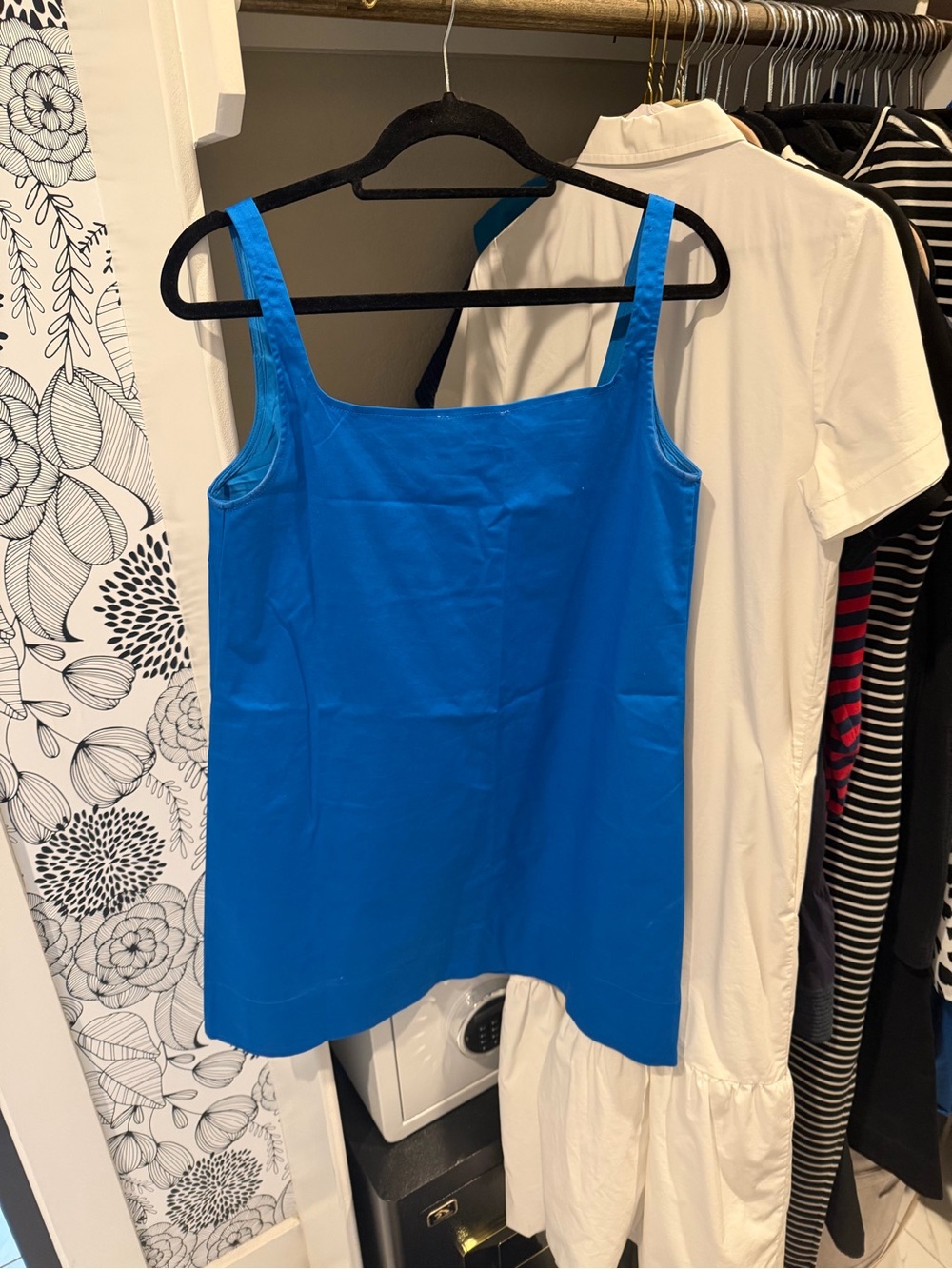 Pomander Tuckernuck Blue Square-Neck Tank dress - Women's